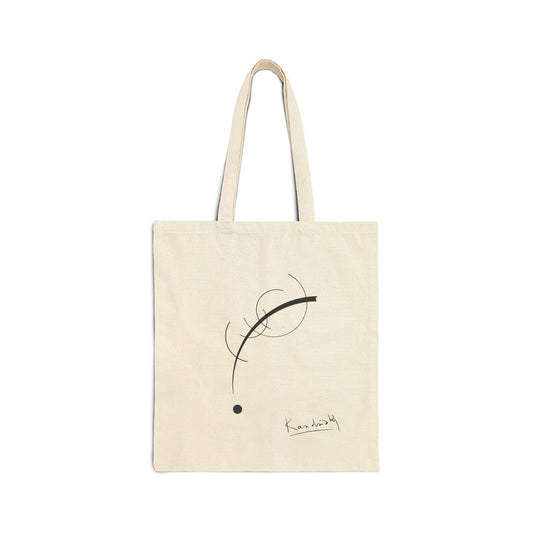 Cotton Canvas Tote Kandinsky - Free Curve to the Point